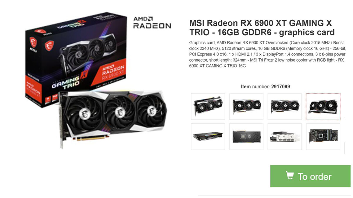 MSI Radeon RX 6900 XT GAMING X Trio Fiyatı Yayınlandı