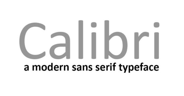 Microsoft Office Calibri Font