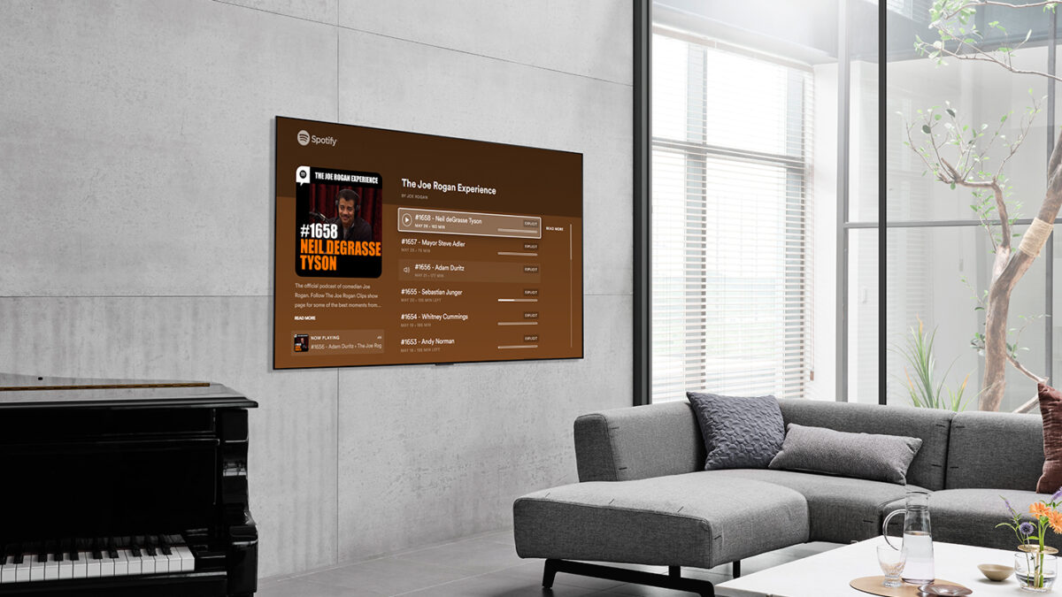 LG Smart TV Kullanıcıları, Spotify Video Podcast’lerini Artık Büyük Ekranda Deneyimleyebilecekler