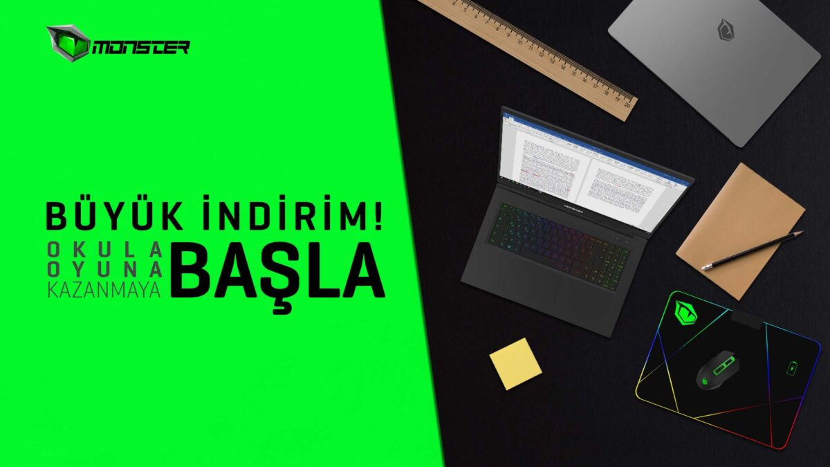 Monster Notebook’ta Okula Dönüş Kampanyası Devam Ediyor!