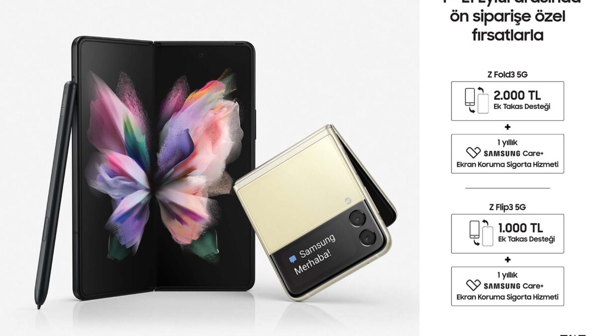 Galaxy Z Fold3 ve Z Flip3 Türkiye’de Ön Siparişe Açıldı! İşte Fiyatı