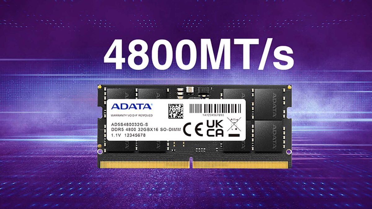 Yeni ADATA DDR5-4800 SO-DIMM DDR5 bellekler tanıtıldı