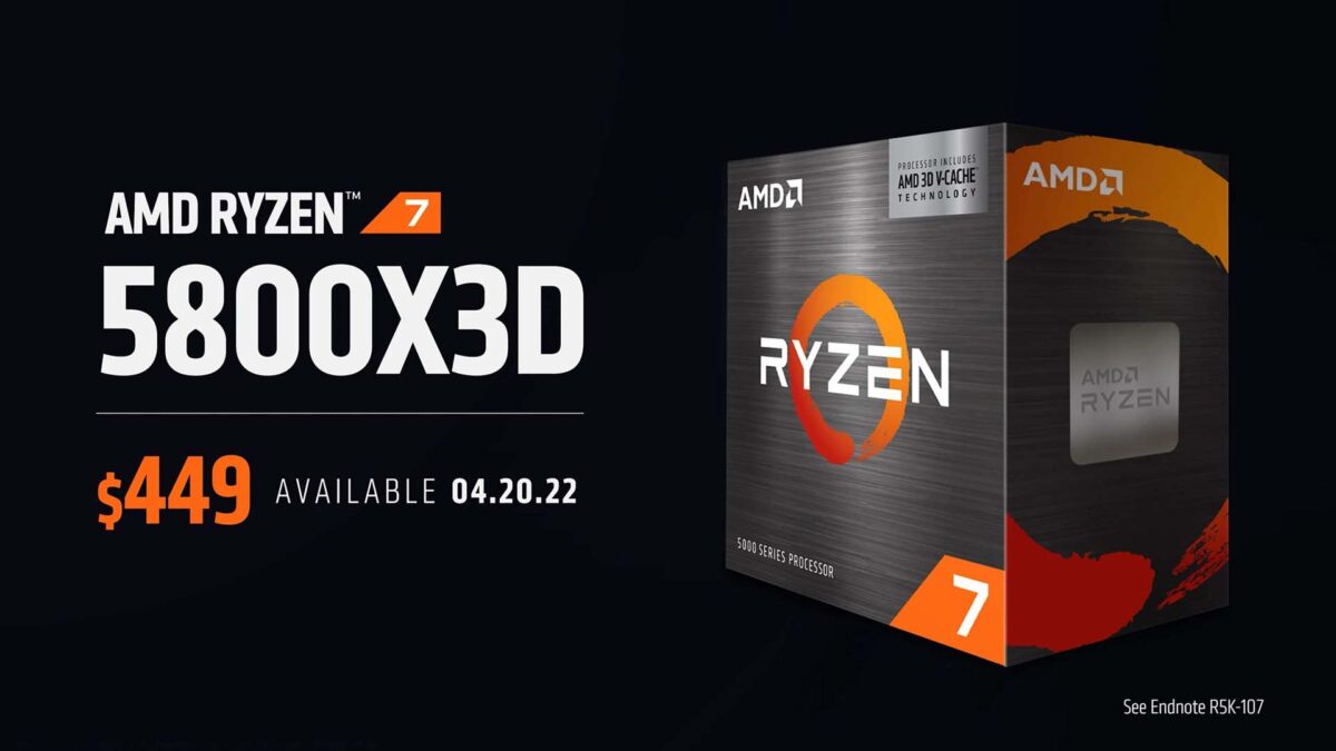 AMD Ryzen 7 5800X3D işlemcisi 20 Nisan’da satışa çıkıyor