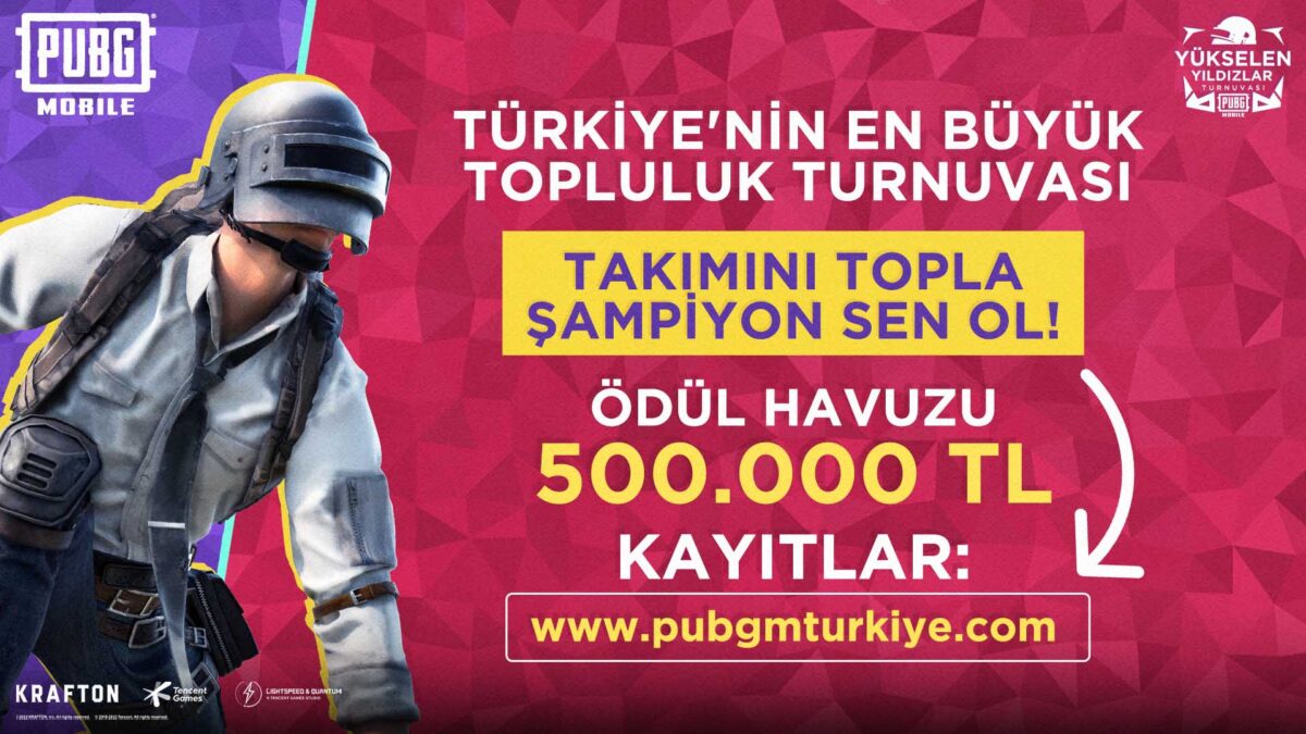 Toplam 500.000 TL ödül dağıtılacak PUBG Mobile turnuvası başlıyor!