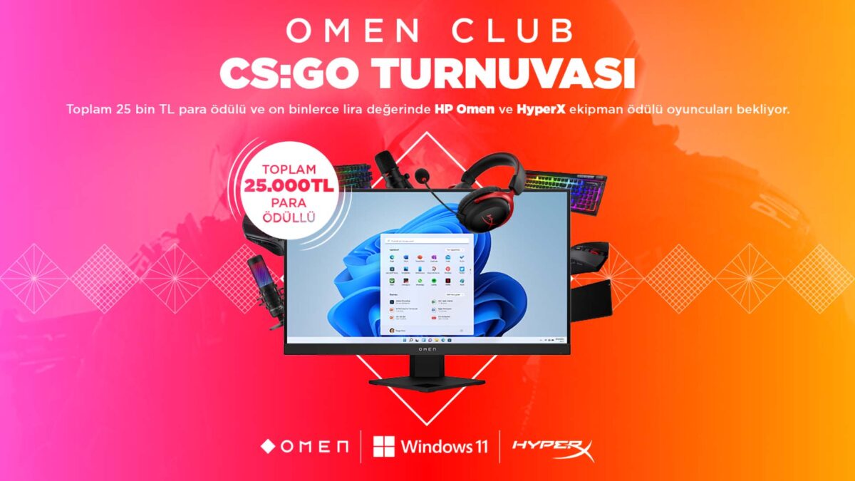 80’den fazla ödülün bulunduğu OMEN Club CS:GO Turnuvası başlıyor!