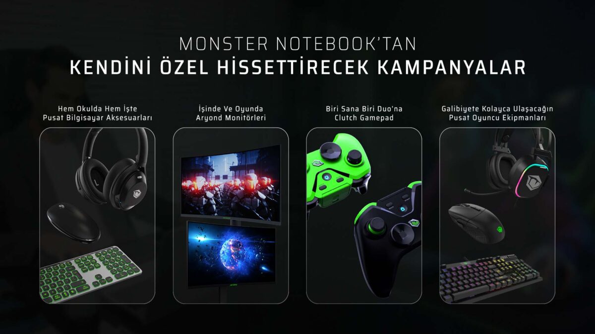 Monster Notebook’tan ara tatile özel aksesuar kampanyası