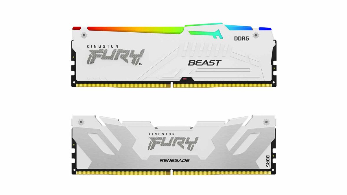 Kingston FURY DDR5 serisine beyaz renk seçeneği geldi