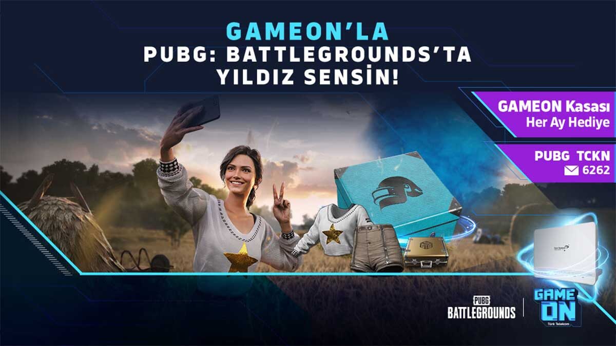 GAMEON farkıyla PUBG’de GAMEON Kasası her ay hediye!