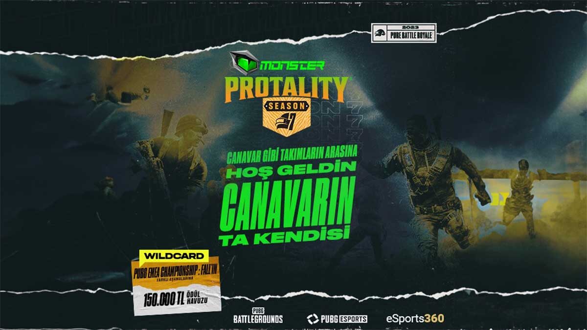 Monster Notebook PUBG turnuvası PROTALITY Season 7’nin ana sponsorluğunu üstlendi