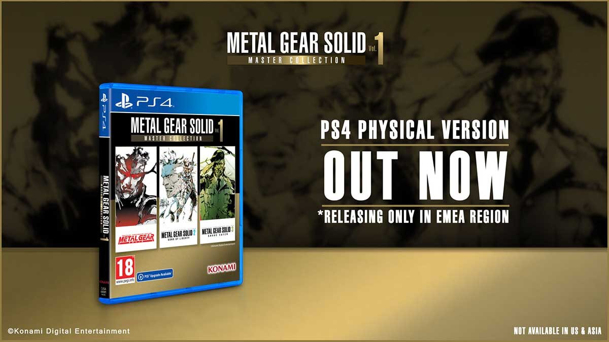 Metal Gear Solid: Master Collection Vol.1 PlayStation 4 Fiziksel Sürümü Çıktı!