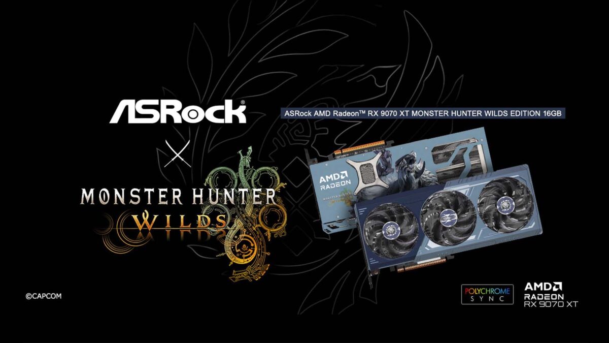 ASRock ve Capcom’dan Koleksiyonluk Ekran Kartı: RX 9070 XT MONSTER HUNTER WILDS EDITION