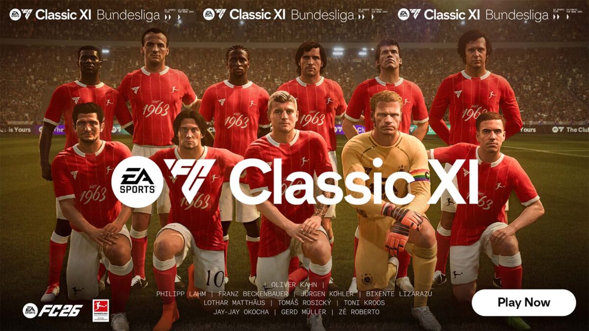EA SPORTS FC 26’dan Efsane Sürpriz: Classic XI Kadroları ve Ücretsiz Showcase Yayınlandı!