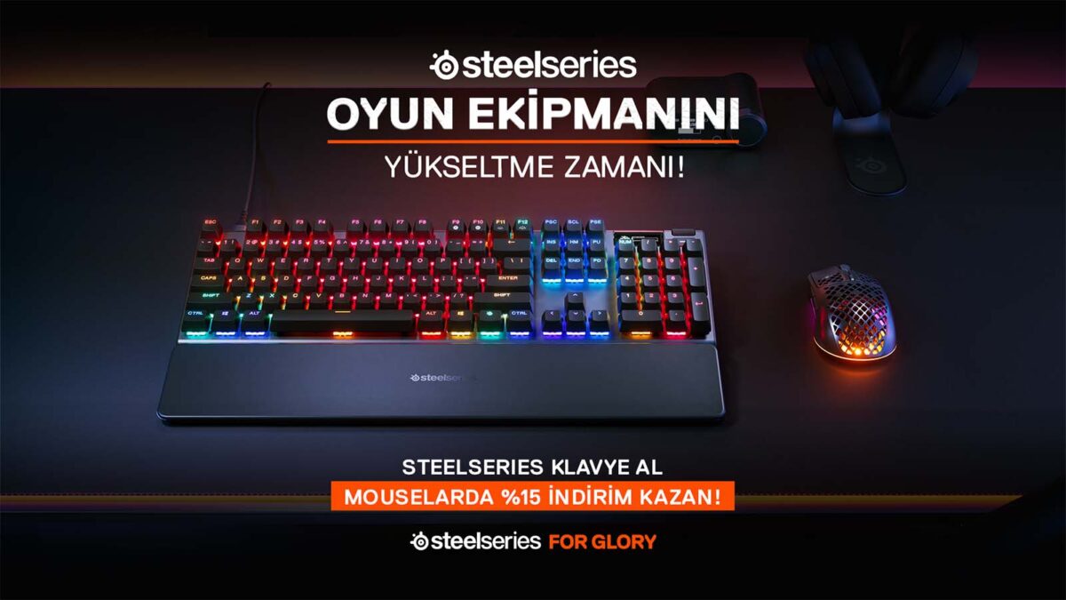 SteelSeries’ten Oyunculara Özel Bahar Kampanyası: Klavye Alımlarında Mouse İndirimi Başladı